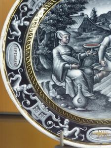 Month of September: Limoges plate (1562) by Pierre Reymond